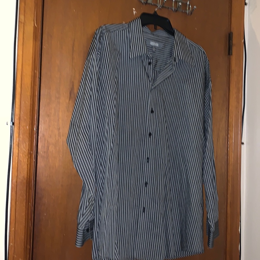 Kenneth Cole Reaction Men button down Shirt size 2X 18 34-35.